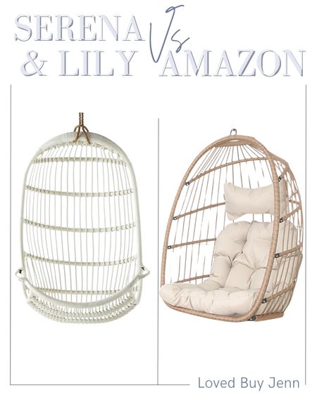 Look for less Serena and lily vs amazon

Hanging chairs rattan chairs outdoor chairs

#LTKSaleAlert #LTKHome #LTKStyleTip
