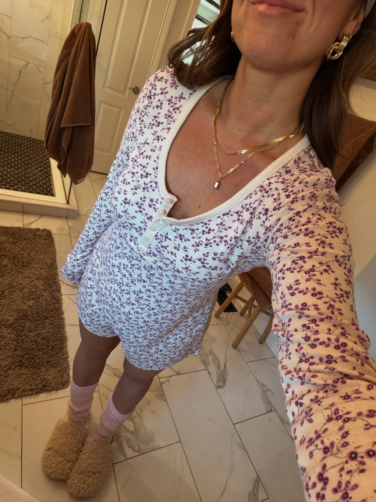 How cute is this floral pajama romper? 🌸🙌🏼

#LTKootd #LTKgrwm #LTKmorningroutine