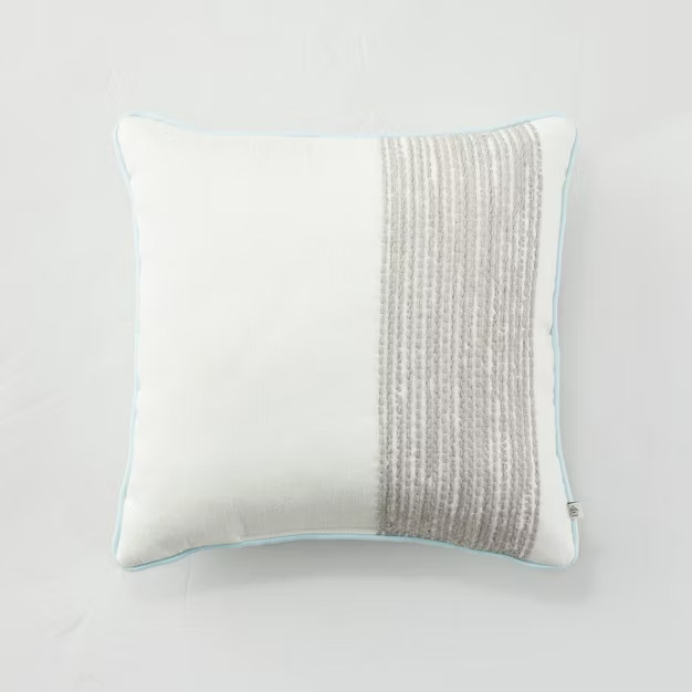 Thick Side Striped Indoor/Outdoor Throw Pillow - Hearth & Hand™ with Magnolia | Target