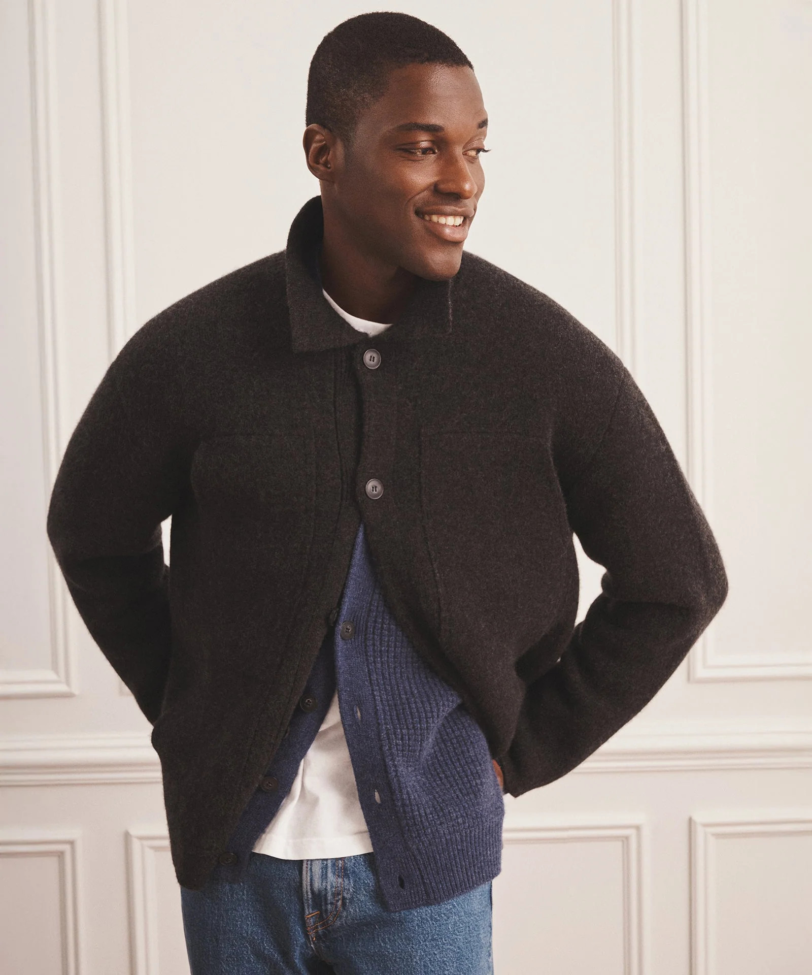 Super Luxe Cashmere Double Faced Utility Jacket | NAADAM