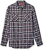 UNIONBAY Men's Flannel Button-Up Pattern Shirt, Battleship, Large | Amazon (US)