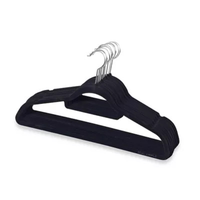 Real Simple® Slimline 12-Count Flocked Suit Hangers | Bed Bath & Beyond