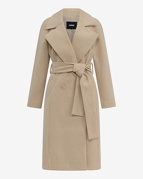 Double Breasted Belted Coat | Express