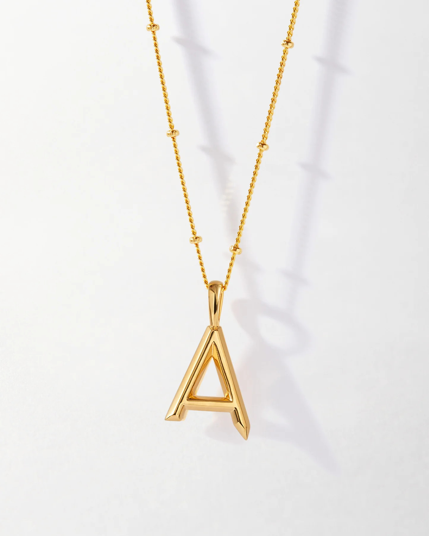 Initial Necklace - Gold | Edge of Ember Ltd