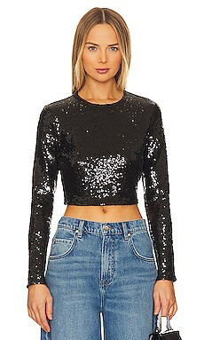 Sequin Long Sleeve Crop Top
                    
                    Commando | Revolve Clothing (Global)