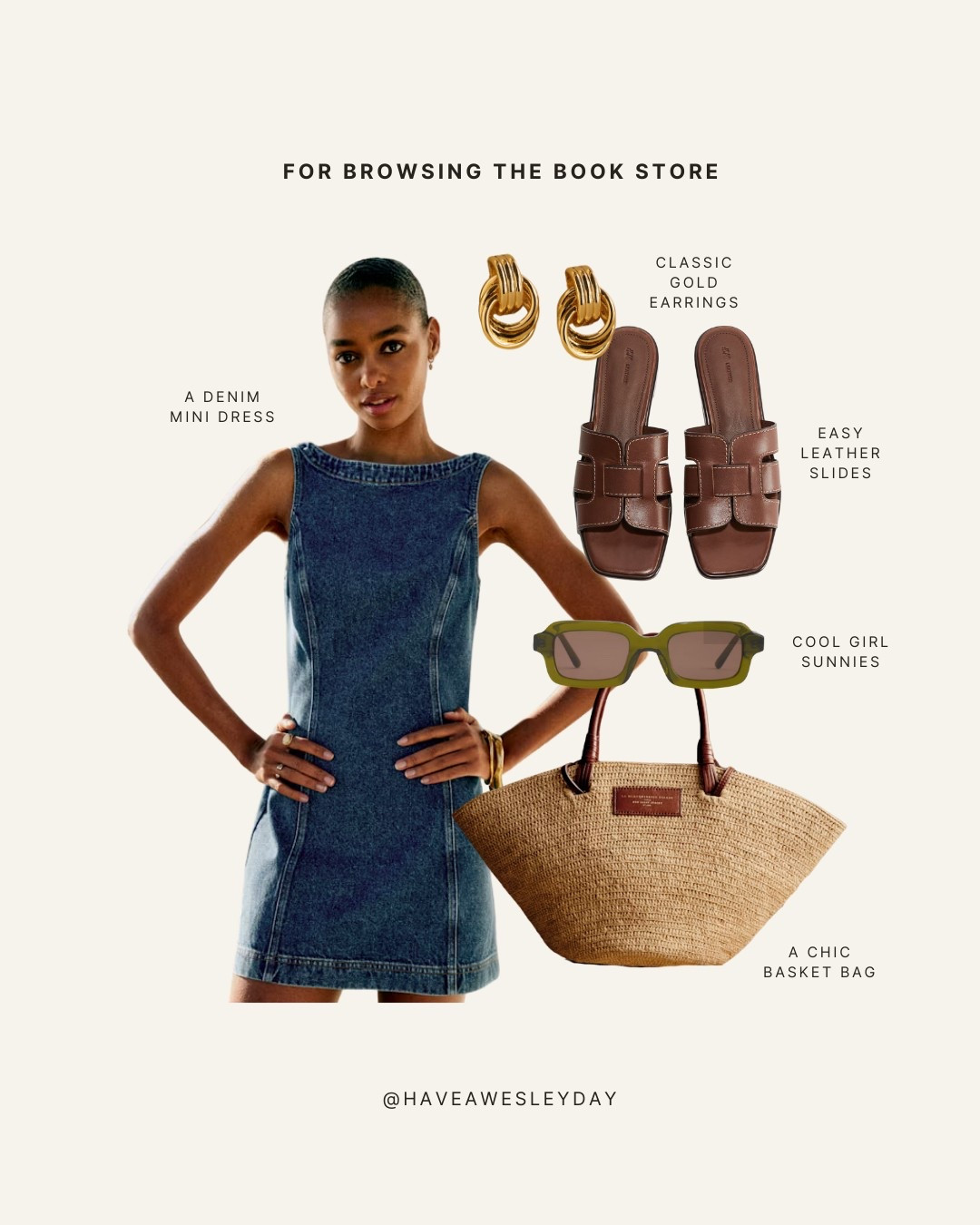 French Girl Spring Outfit Inspo🤎

Summer outfit, sandals, European summer, travel outfit ideas, classic style, modest fashion, denim mini dress, straw tote, basket bag, chic sunglasses 

#LTKTravel #LTKSeasonal #LTKStyleTip