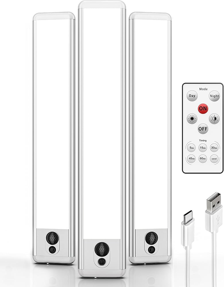 EZVALO Under Cabinet Lights, LED Closet Lights Wireless USB Charging, Motion Sensor Lighting Indo... | Amazon (US)