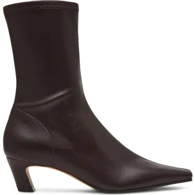 Steve Madden Kimmens Faux Leather Bootie in Brown at Nordstrom, Size 7.5 | Nordstrom