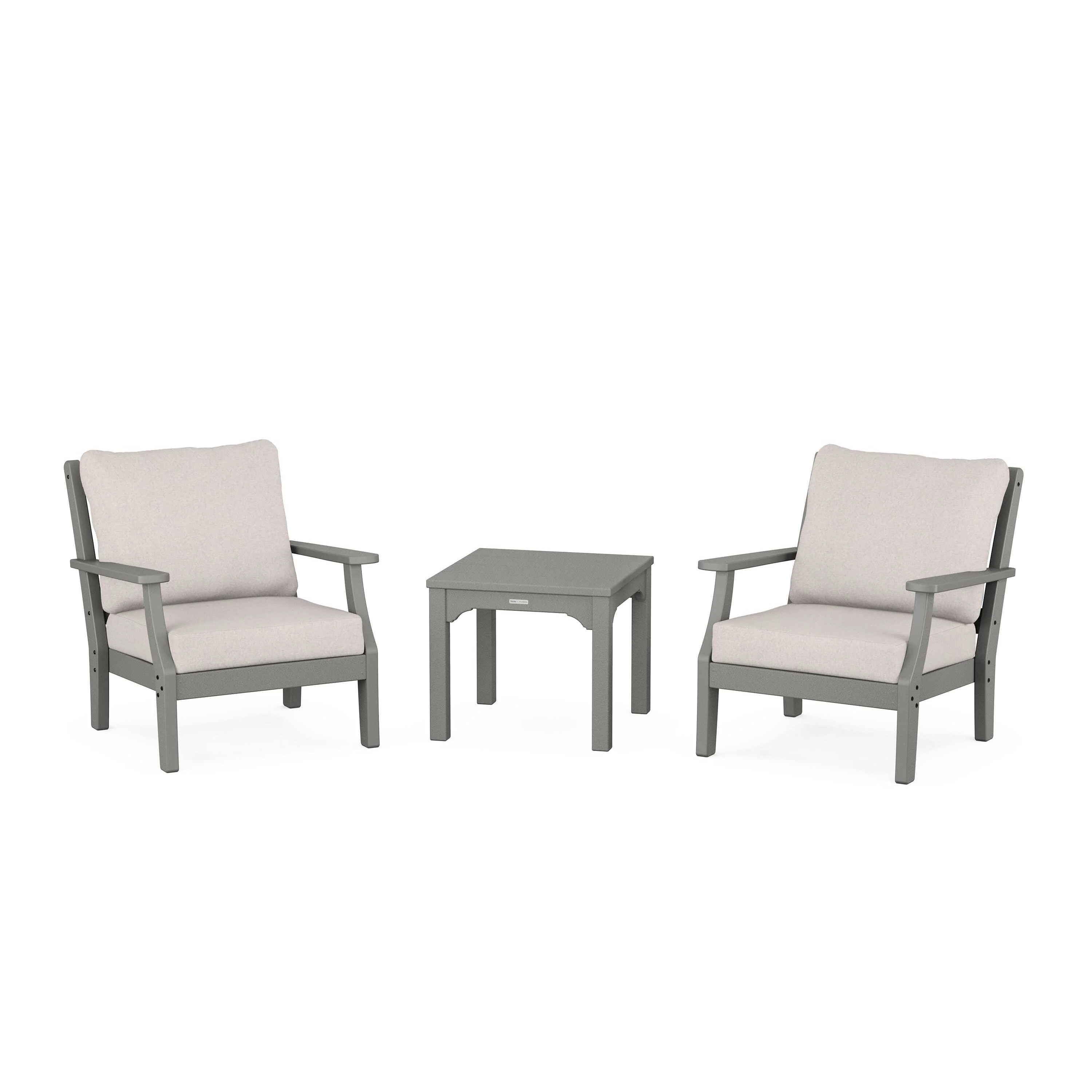 Chinoiserie 3-Piece Deep Seating Set | POLYWOOD