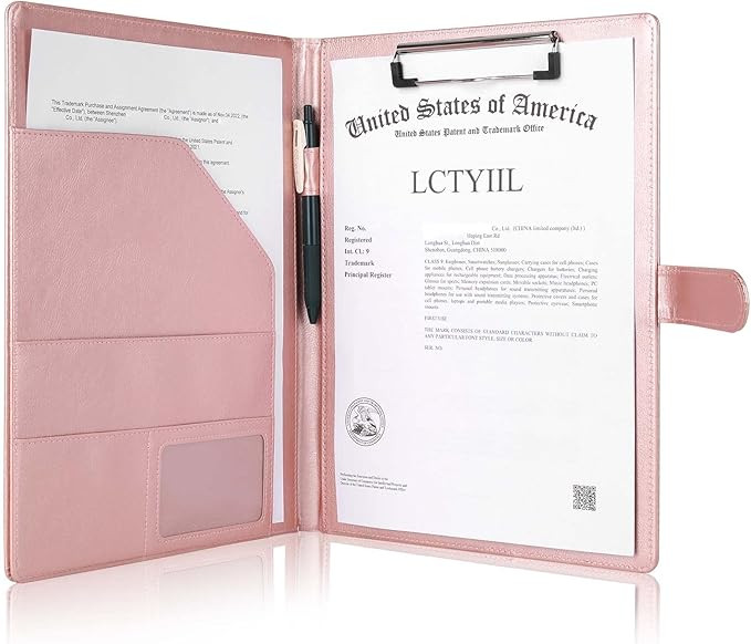 Tiankool Padfolio Portfolio Folder Binder-Faux Leather Portfolio Folder with Cover for A4 Notepad... | Amazon (US)
