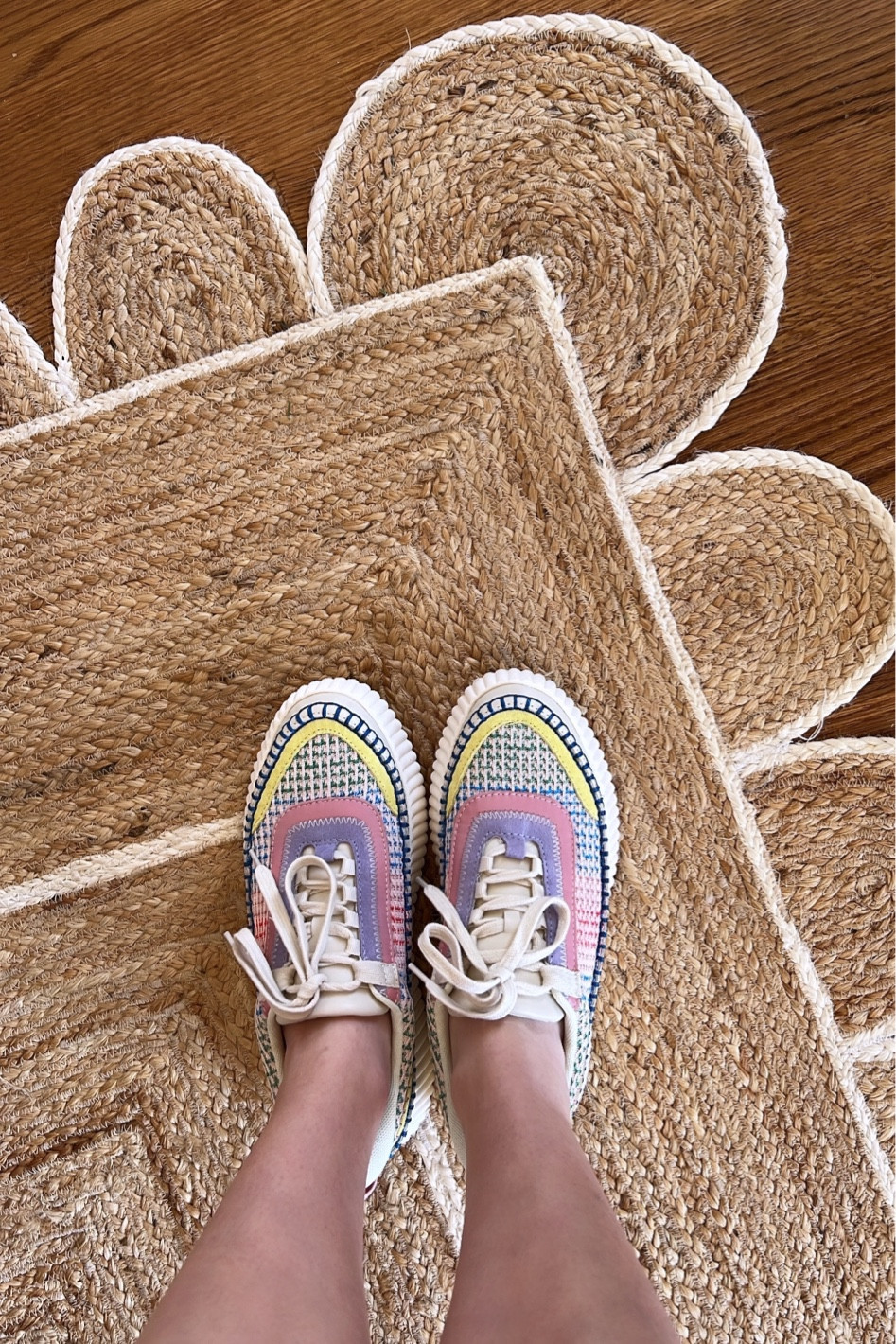Walk on the bright side in a pair of rainbow tennis shoes☀️

#LTKshoecrush #LTKFind #LTKunder100
