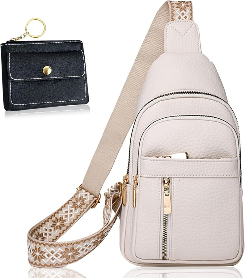 2025 Crossbody Bag,Travel Small Sling Bag Crossbody Bags for Women-Vegan Leather Fanny Pack Cross... | Amazon (US)