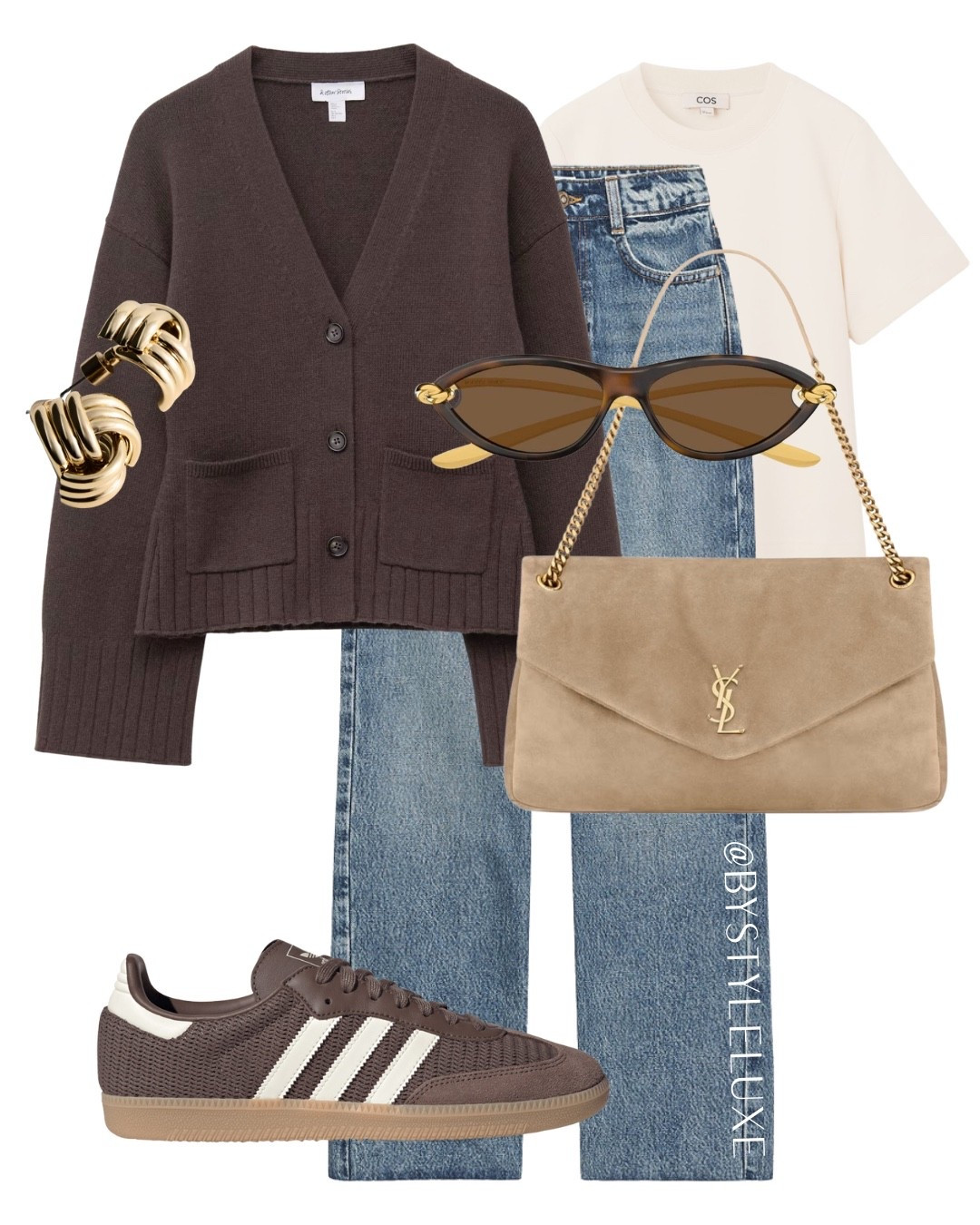 CARDIGAN - chocolate brown cardigan with jeans and Samba for a everyday outfit 

#jeans #adidassamba #cardigan 

#LTKshoes #LTKautumn #LTKjeans