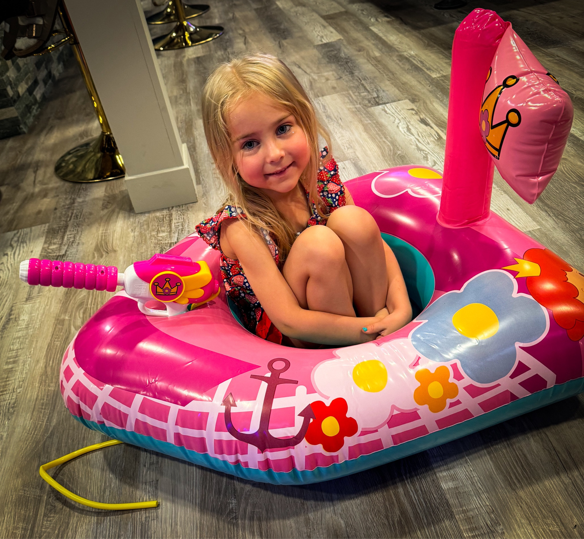 My daughter is so excited to use this adorable inflatable boat with a squirt gun on the front! She’ll be riding in style all summer long. 

#LTKSeasonal #LTKSwim