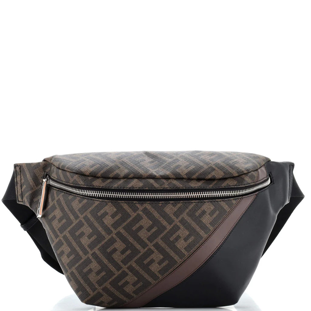 Zip Belt Bag Zucca Coated Canvas and Leather | Rebag