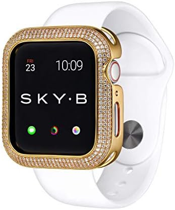 SKYB Triple Halo Yellow Gold Protective Jewelry Case for Apple Watch Series 1, 2, 3, 4, 5 Devices... | Amazon (US)