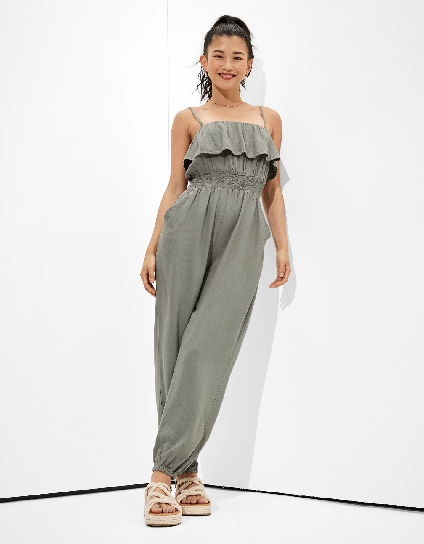 AE Solid Tube Jumpsuit | American Eagle Outfitters (US & CA)