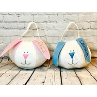 Monogrammed Felt Easter Bunny Basket For Boys & Girls; Perfect First & Toddler Basket; Baby Shower Gift; Embroidered | Etsy (US)