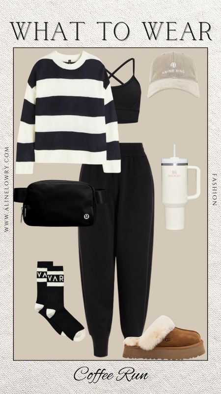 What to wear for a coffee run - loungewear. 

#LTKshoecrush #LTKover40 #LTKU