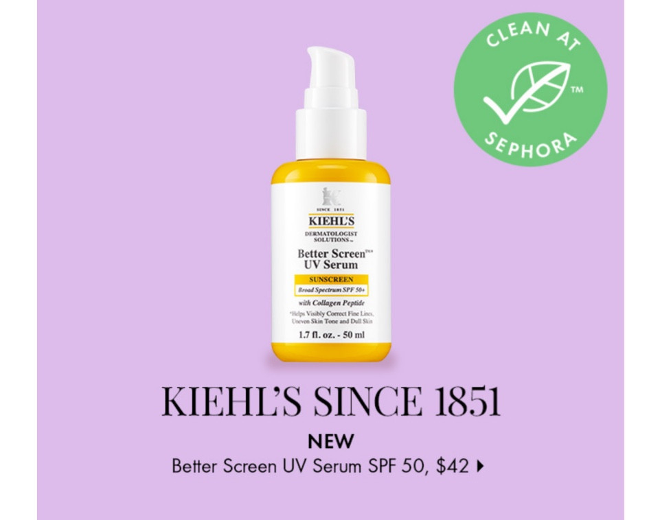 Kiehls is a very good skincare company and I love all of their serums. This one have SPF 50 in it so it's great to use as a make up primer in the spring and summer!   

#LTKtravel #LTKbeauty