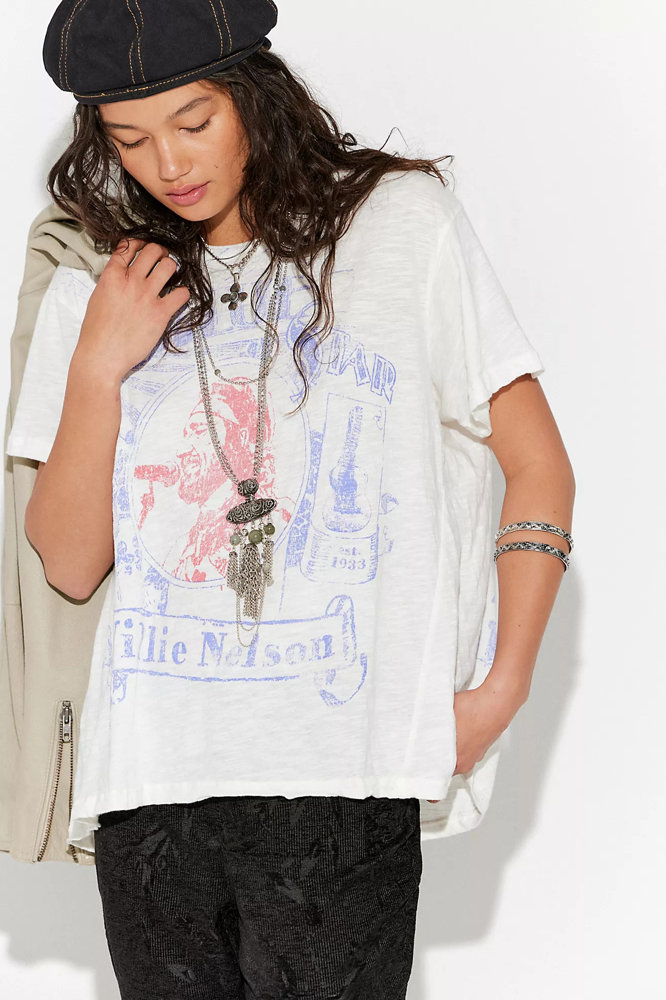 Magnolia Pearl Willie Nelson Blue Star Tee | Free People (Global - UK&FR Excluded)