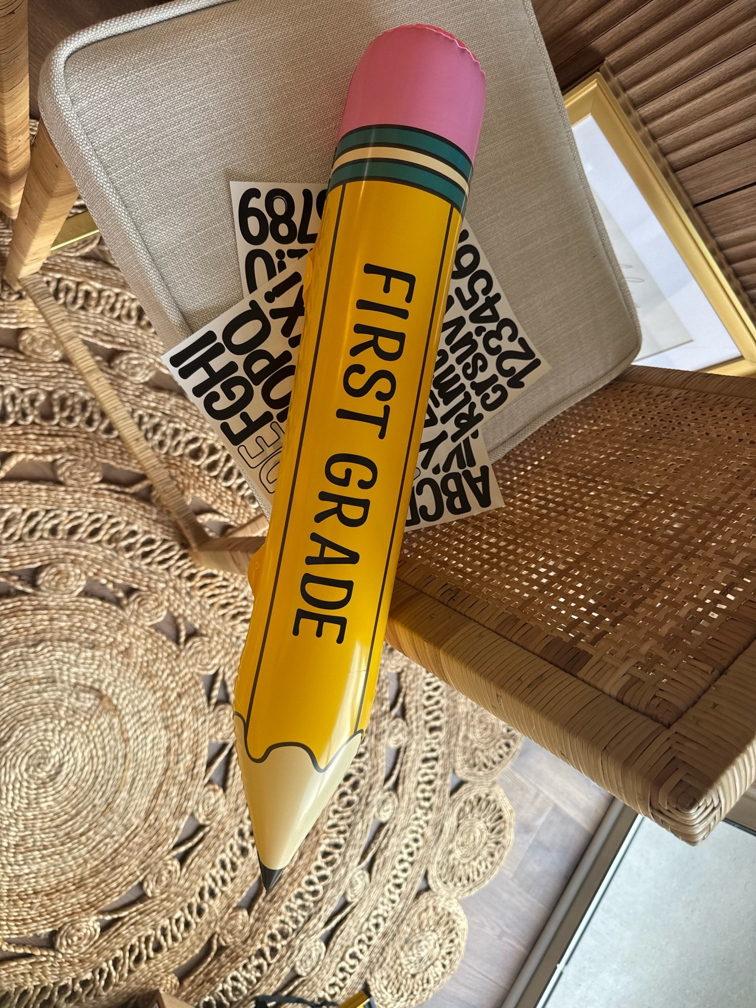 Inflatable pencil customized for your child’s great for back to school photos. First day of school photo opp. First grade.

#LTKmomlife #LTKSeasonal #LTKKids