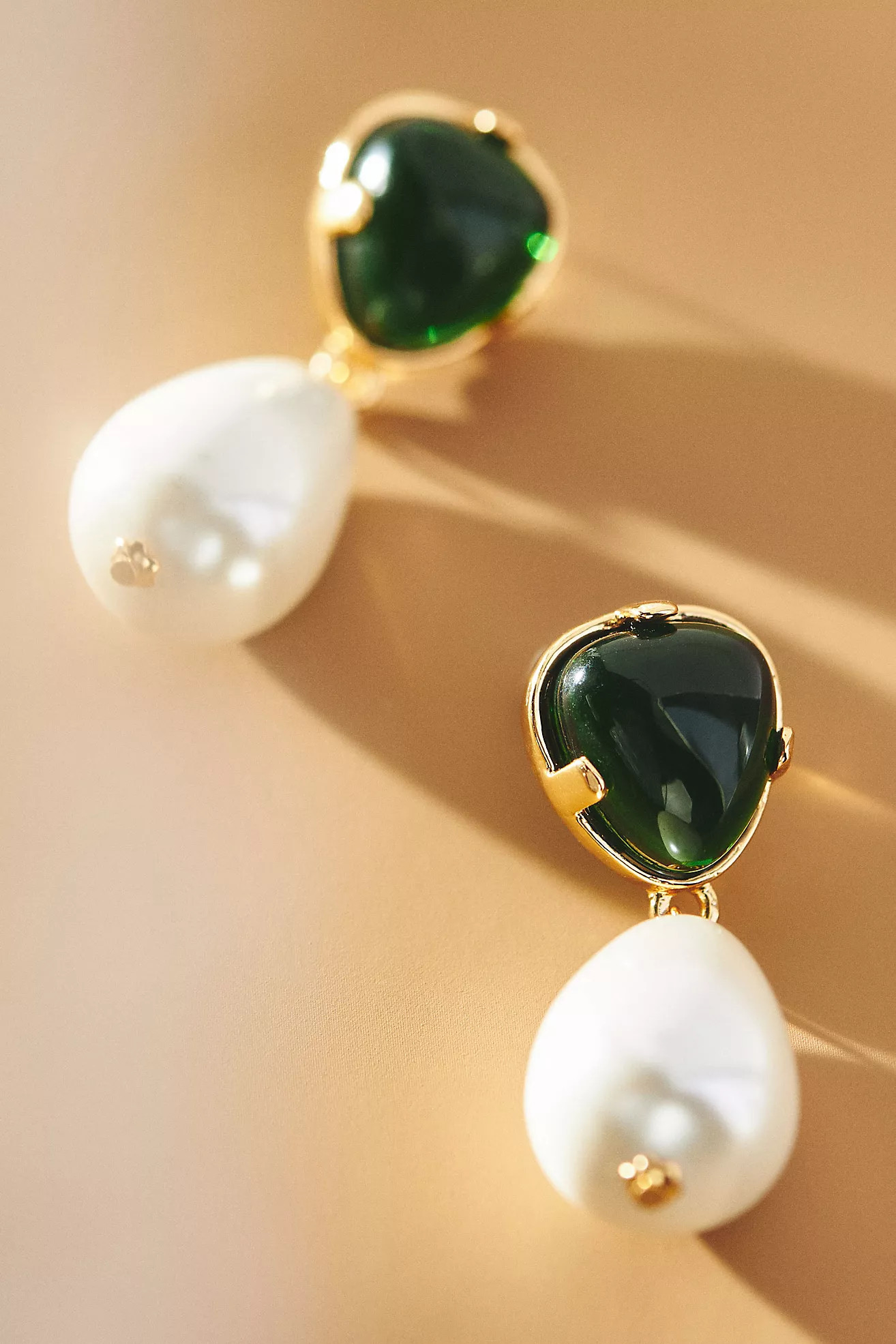 Kenneth Jay Lane Jewel & Pearl Drop Earrings | Anthropologie (US)