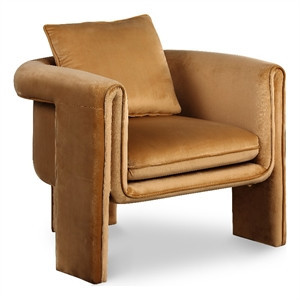 Meridian Furniture Sloan Saddle Velvet Accent Chair | Homesquare