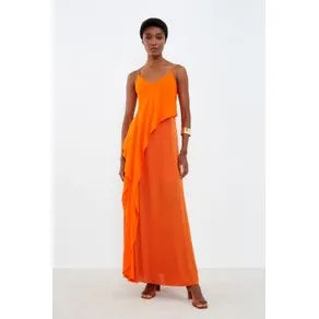 Vestido Midi Lenço - Laranja Organico LARANJA ORGANICO | OffPremium (BR)