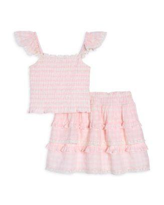 Girls' Caspia Top & Billie Tiered Skirt - Big Kid | Bloomingdale's (AU)