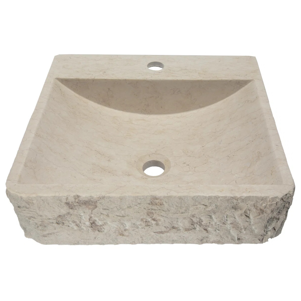 Eden Bath 16.5'' Ivory/Gray Stone Rectangular Bathroom Sink EB_S061SY-P | Wayfair North America
