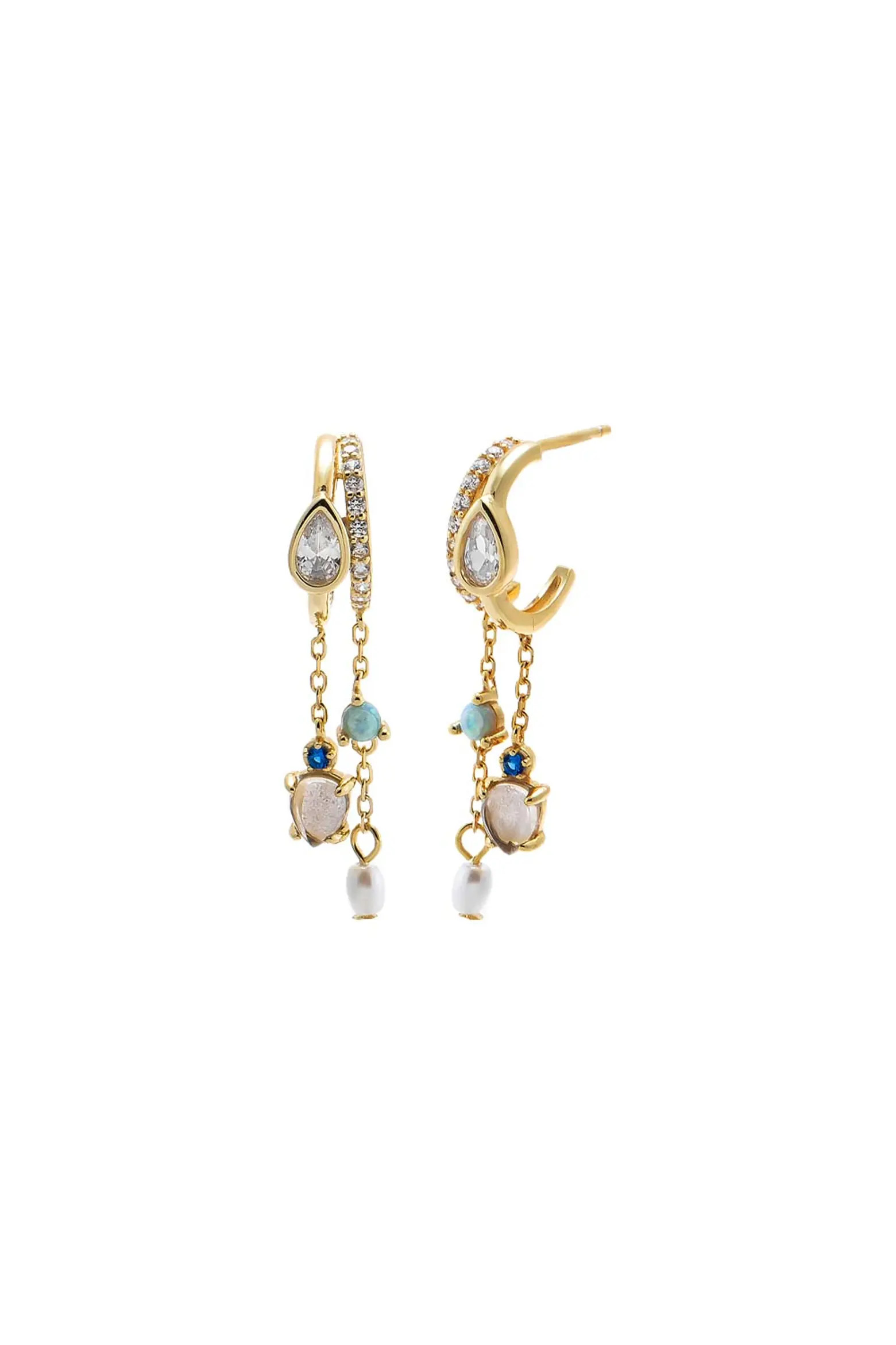Mixed Stone Turquoise Charm Drop Earring (Women) | Nordstrom | Nordstrom