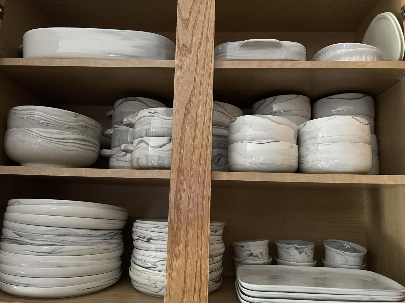 MALACASA Serving Bowls, 114 OZ(10") Extra Large Salad Bowls Set of 2, Porcelain White Serving Bow... | Amazon (US)