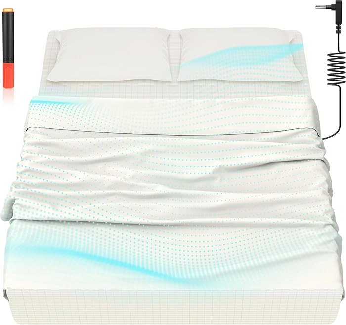 HLLBLL® Grounding Bedding Sheet Set, Bed Sheets and Pillowcase Set, 90% Organic Cotton+10% Pure ... | Amazon (US)