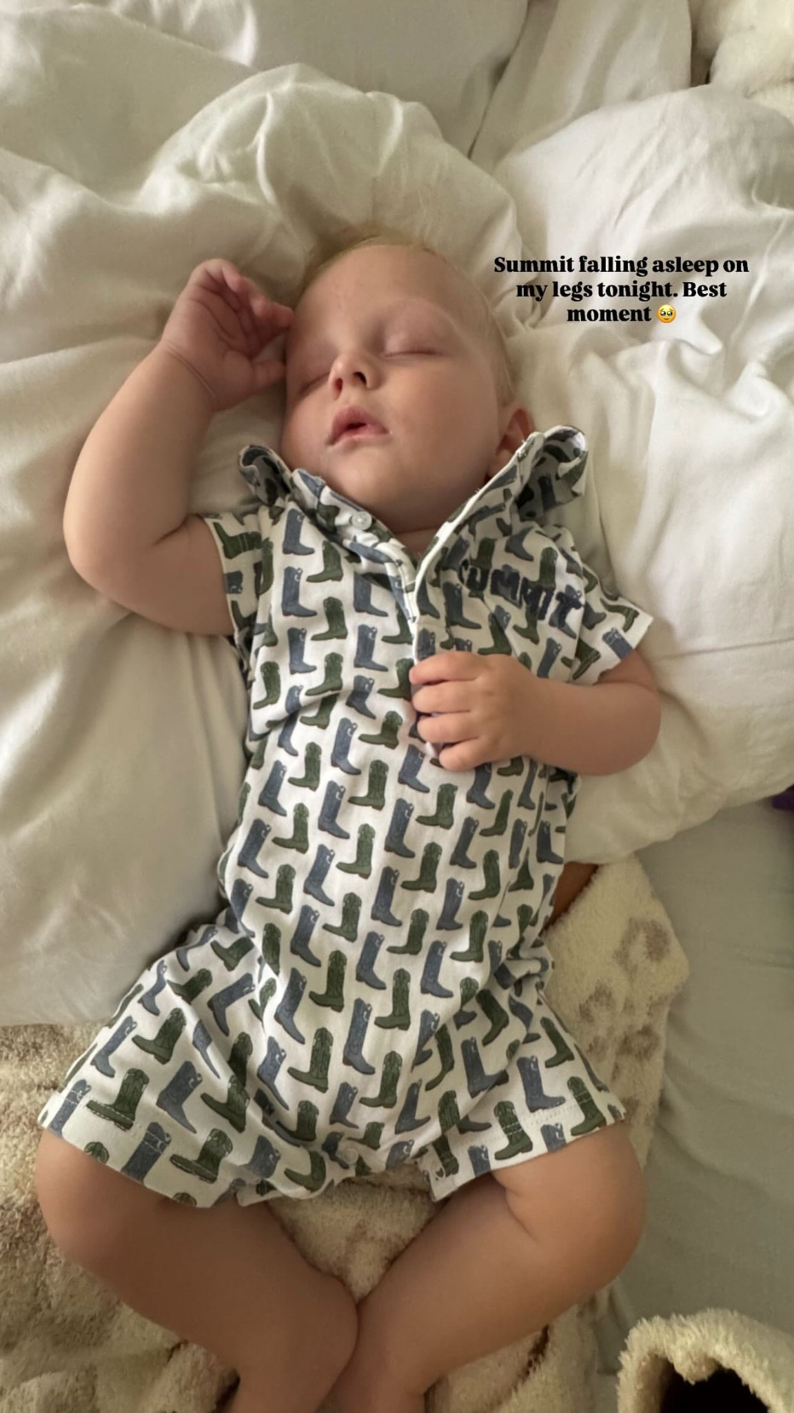This is the cutest cowboy boots romper for babies! Summit falling asleep on my legs last night was the best moment 🥺

#LTKBaby #LTKFindsUnder100 #LTKFindsUnder50