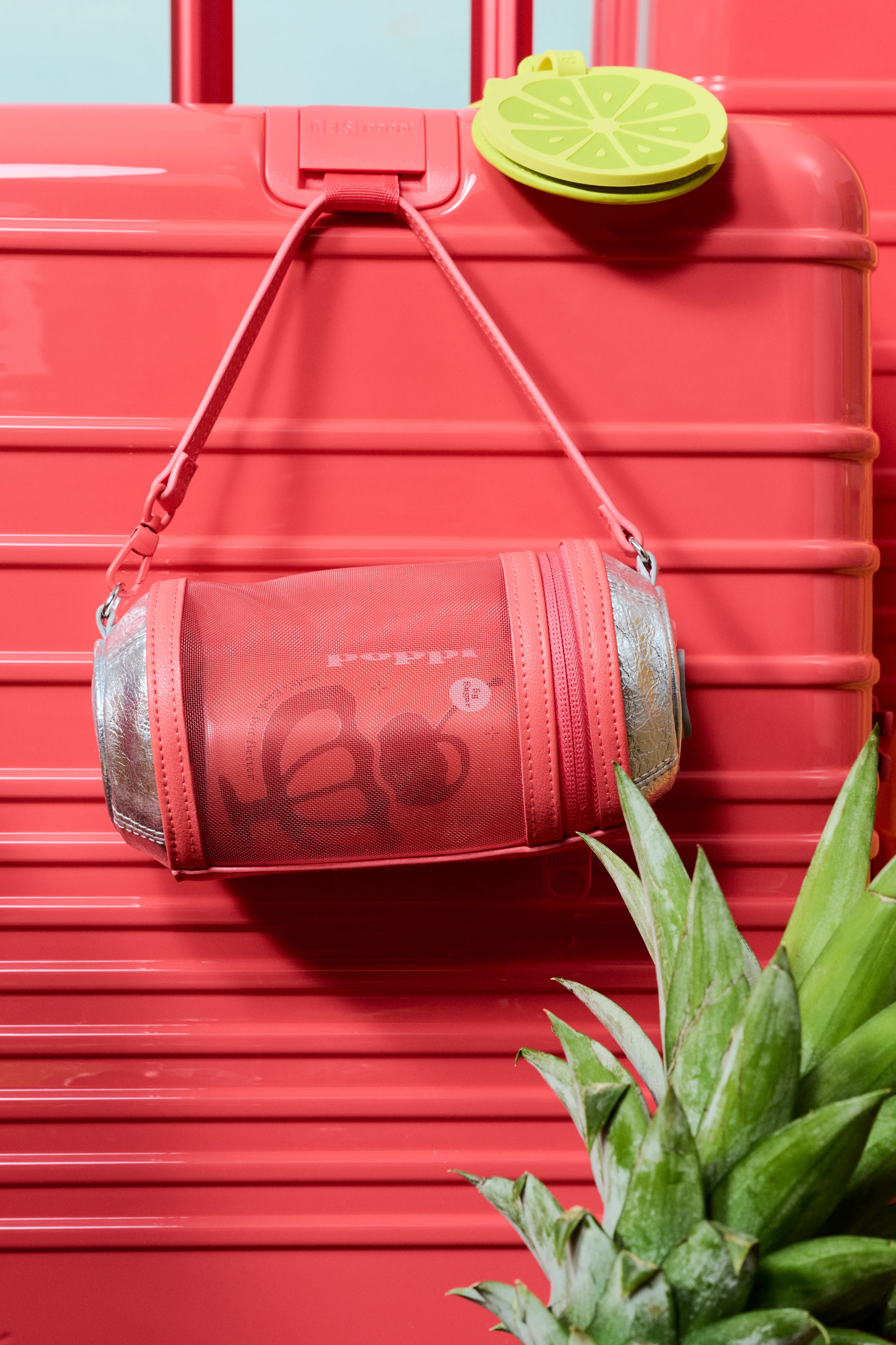 B\u00c9IS x poppi The Cooler Tote in Juicy Stripe | BEIS