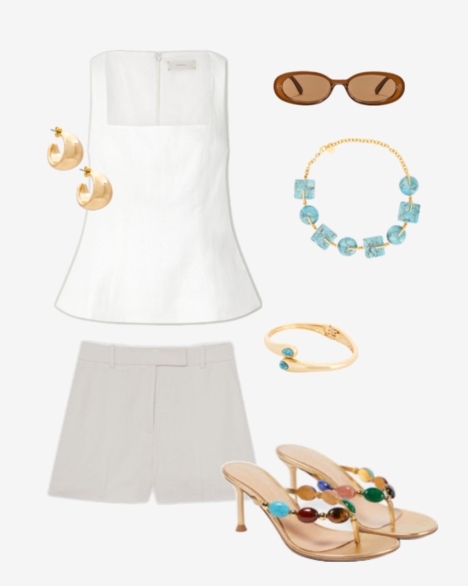 Summer outfit, European summer, classic style, summer basics, elevated outfit, travel outfit, Mykonos, Greece

#LTKTravel