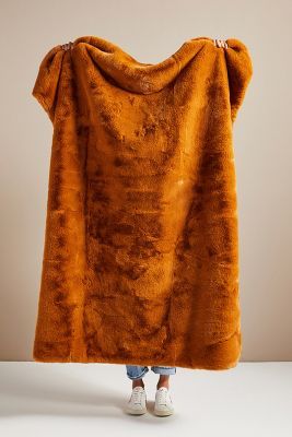 Hibernal Faux Fur Throw Blanket | Anthropologie (US)
