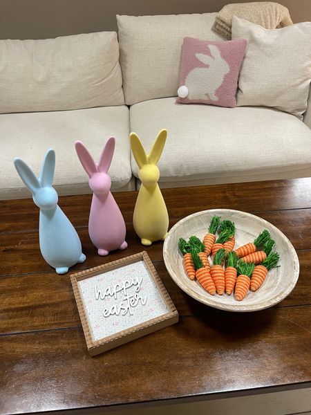 Kirkland Easter decor. 

Bunny. Pillow. Happy Easter beaded sign. Bunnies. Carrots  Home decor. Decor for spring. 

#LTKSeasonal #LTKfindsunder50 #LTKhome