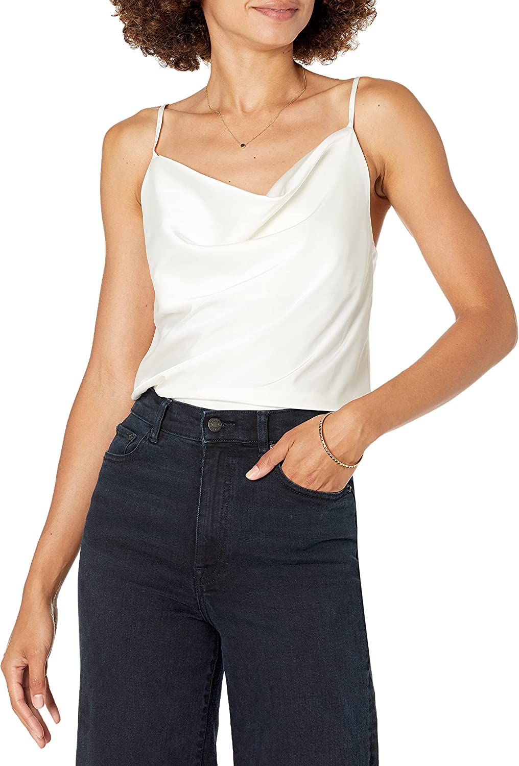 The Drop Women's Christy Cowl-Neck Cami Silky Stretch Top | Amazon (US)