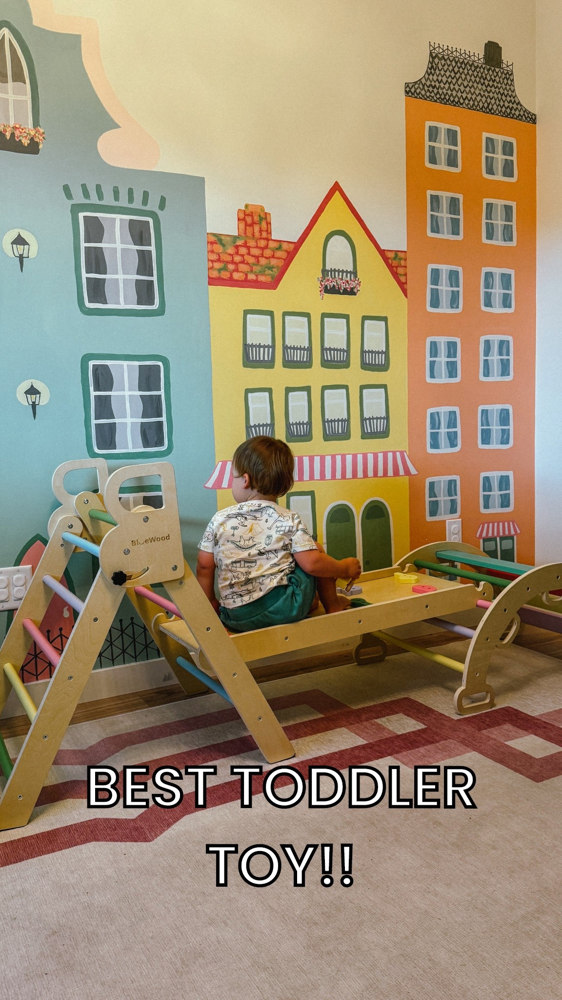 Yall this pikler triangle set is THE BEST for any toddler who is inclined to climb everything! Comes in these fun colors or regular wood as well! 

#LTKFamily #LTKKids #LTKHome