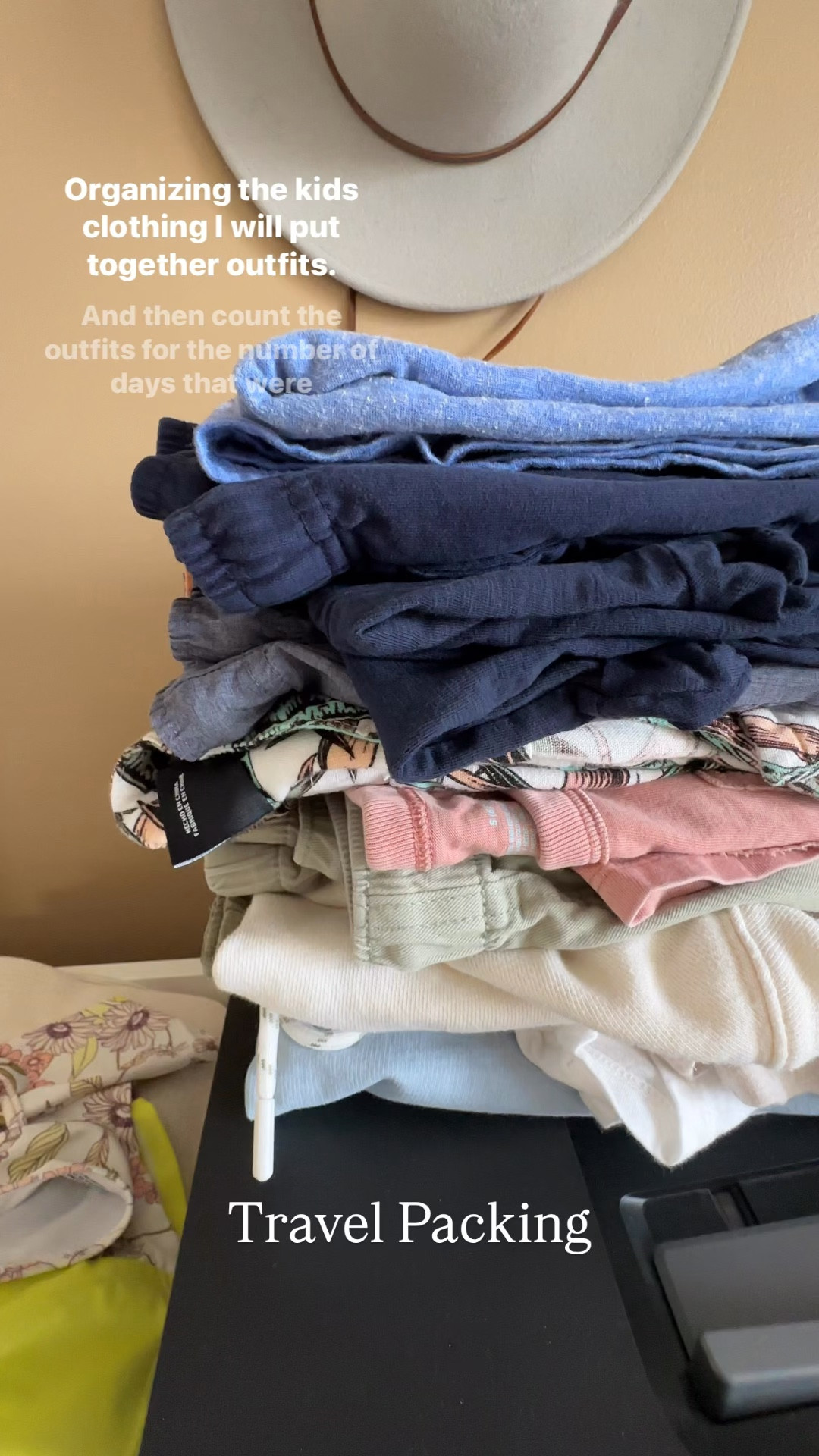 Travel Hacks: Wardrobe Mix&Match Packing 

When packing for a trip, I always pack outfits. Along with outfits that look good, I pack within color families so that we can easily mix and match to expand our wardrobe.

It will always pack a weeks, long worth of outfits, knowing that we will do washings during our time there (at least one). 

I will either layout outfits on the ground to see them all together, or I can do a simple stack where you can view all the outfits together along with the colors to make sure it’s cohesive. ￼

#LTKKids #LTKTravel #LTKstorytime