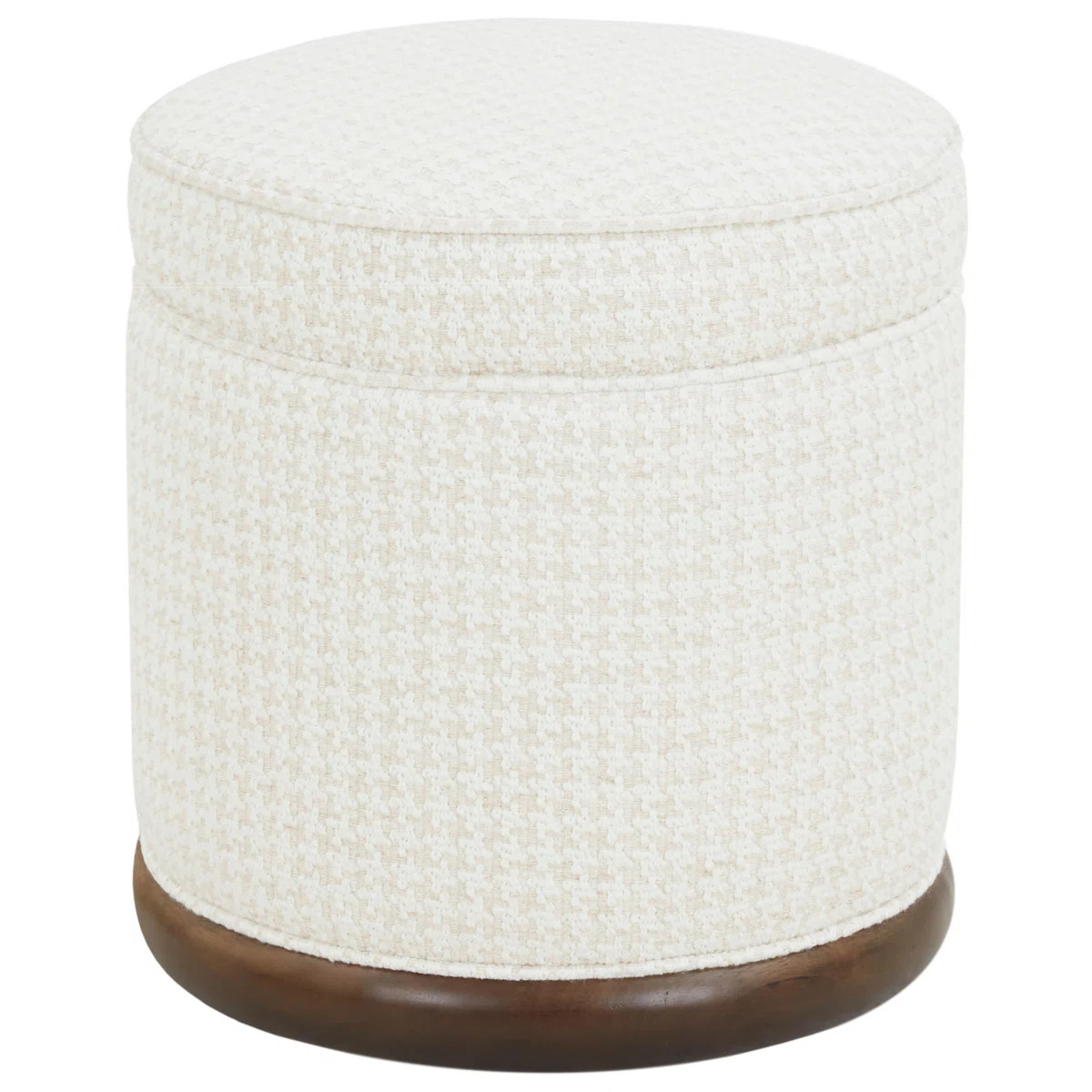 Fiorelli Round Boucle Ottoman | Wayfair North America