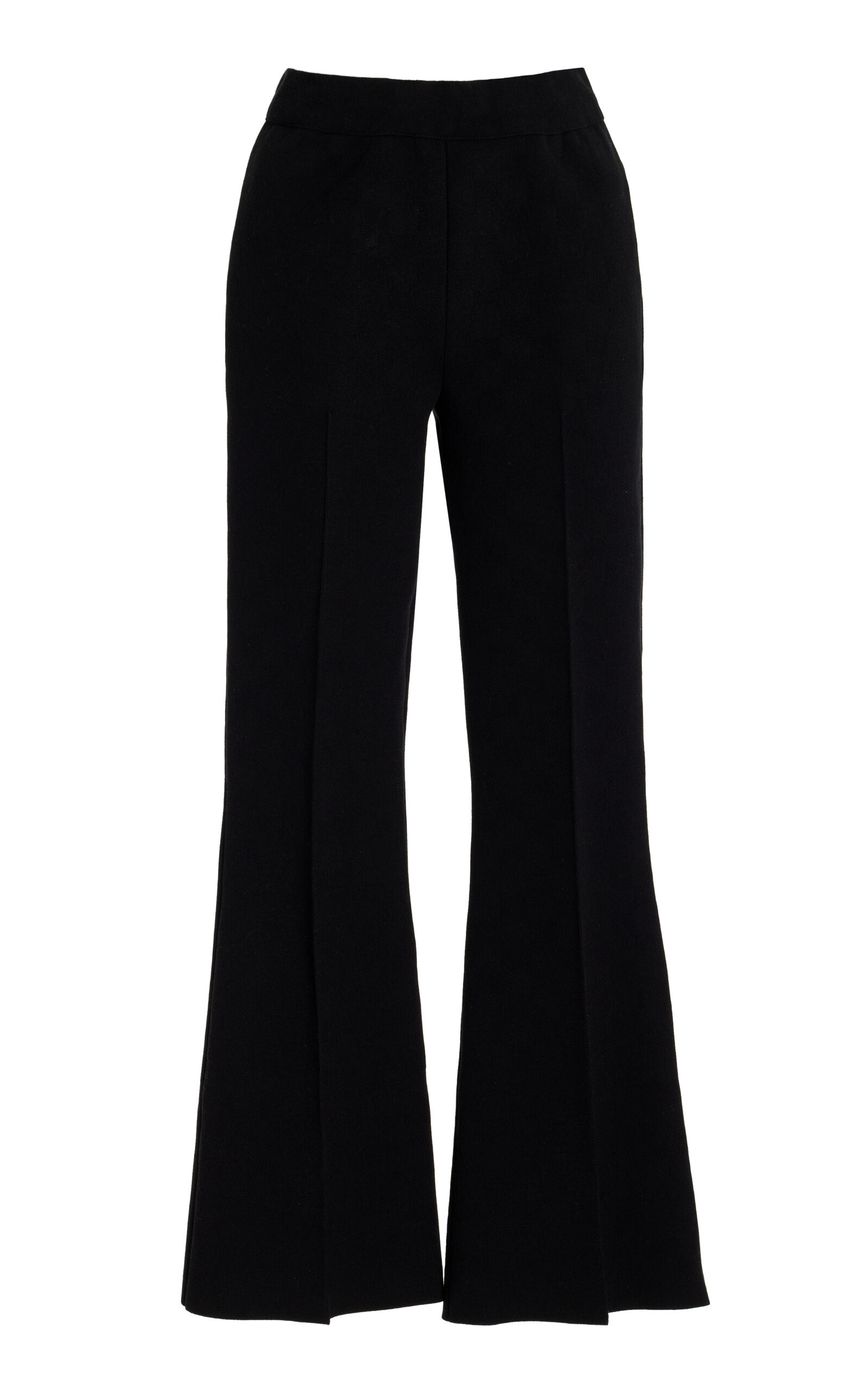 High-Rise Stretch-Cotton Cropped Kick-Leg Pants | Moda Operandi (Global)