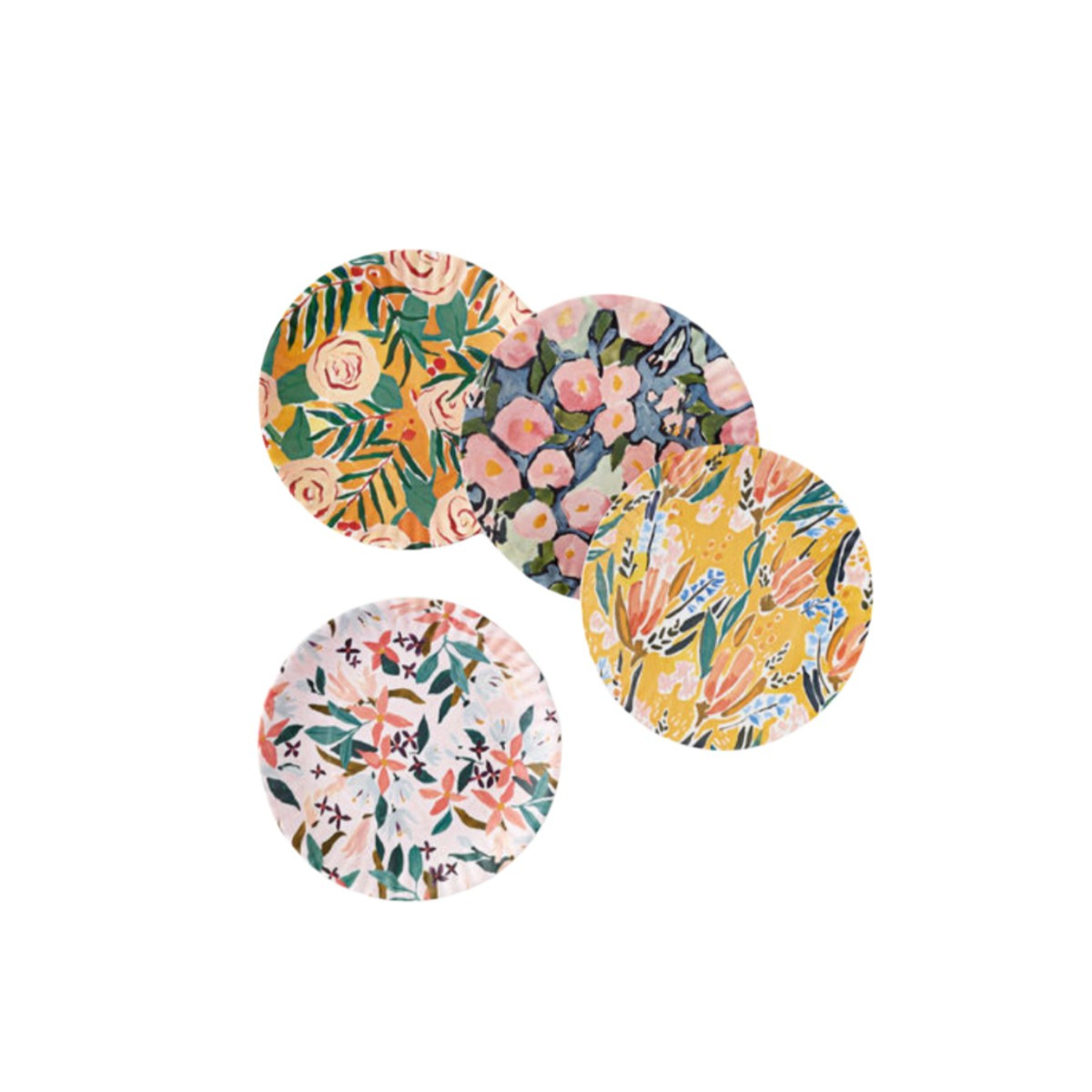 FLORAL MELAMINE PLATES - Set of 4 | Cooper at Home