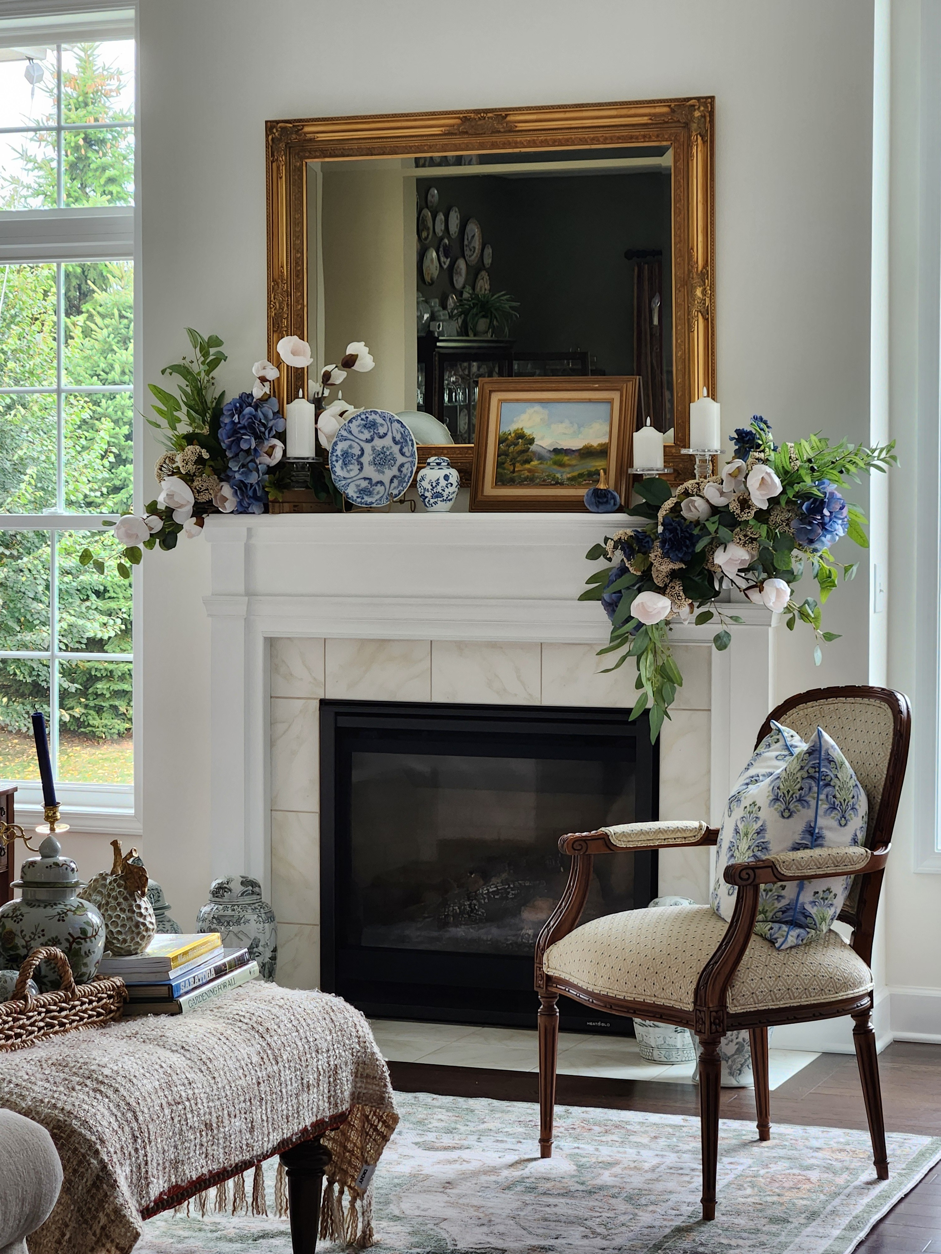 Fall mantle stems to create this look. 

#LTKSeasonal #LTKHome #LTKFindsUnder50