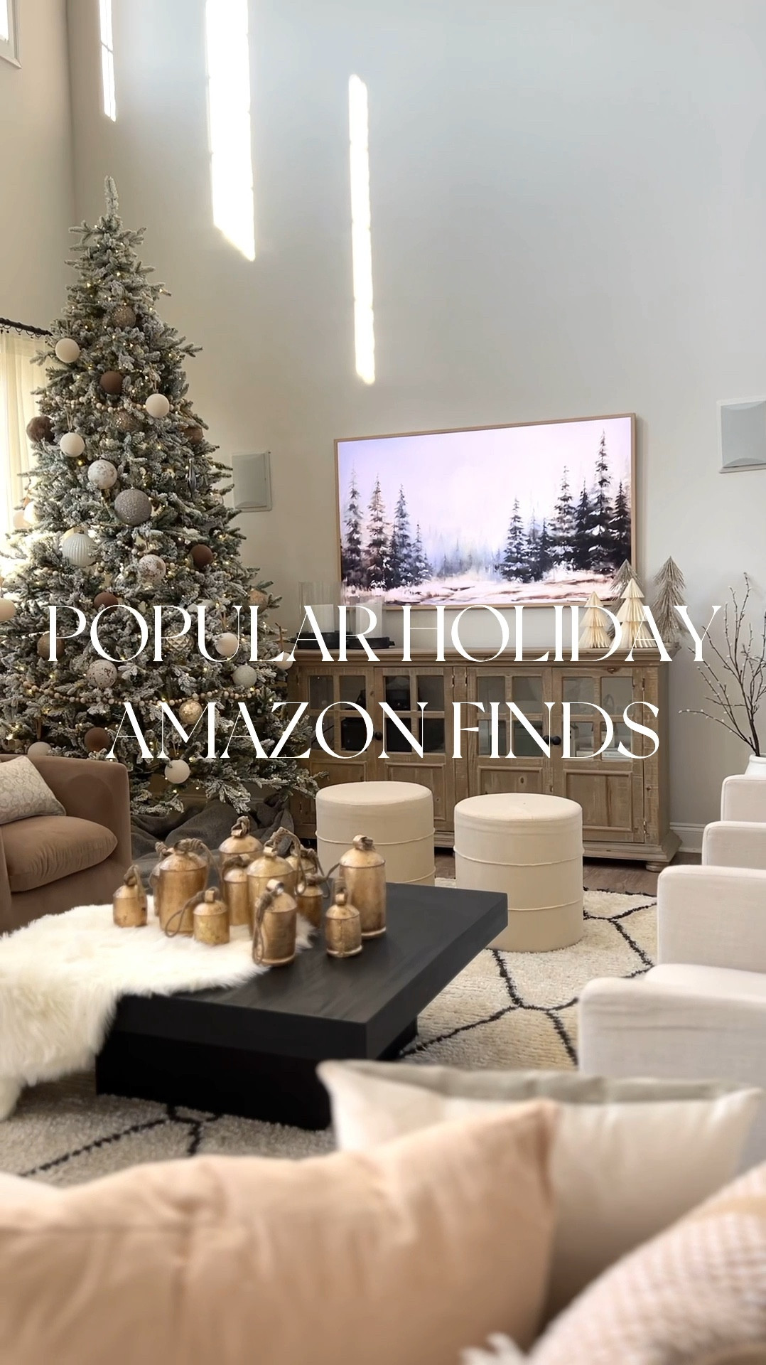 Popular holiday finds from Amazon, home decor, holiday decor, neutral holiday, modern organic, holiday bells, Christmas decor, Christmas tree, garland, wreath

#LTKSeasonal #LTKHome #LTKVideo