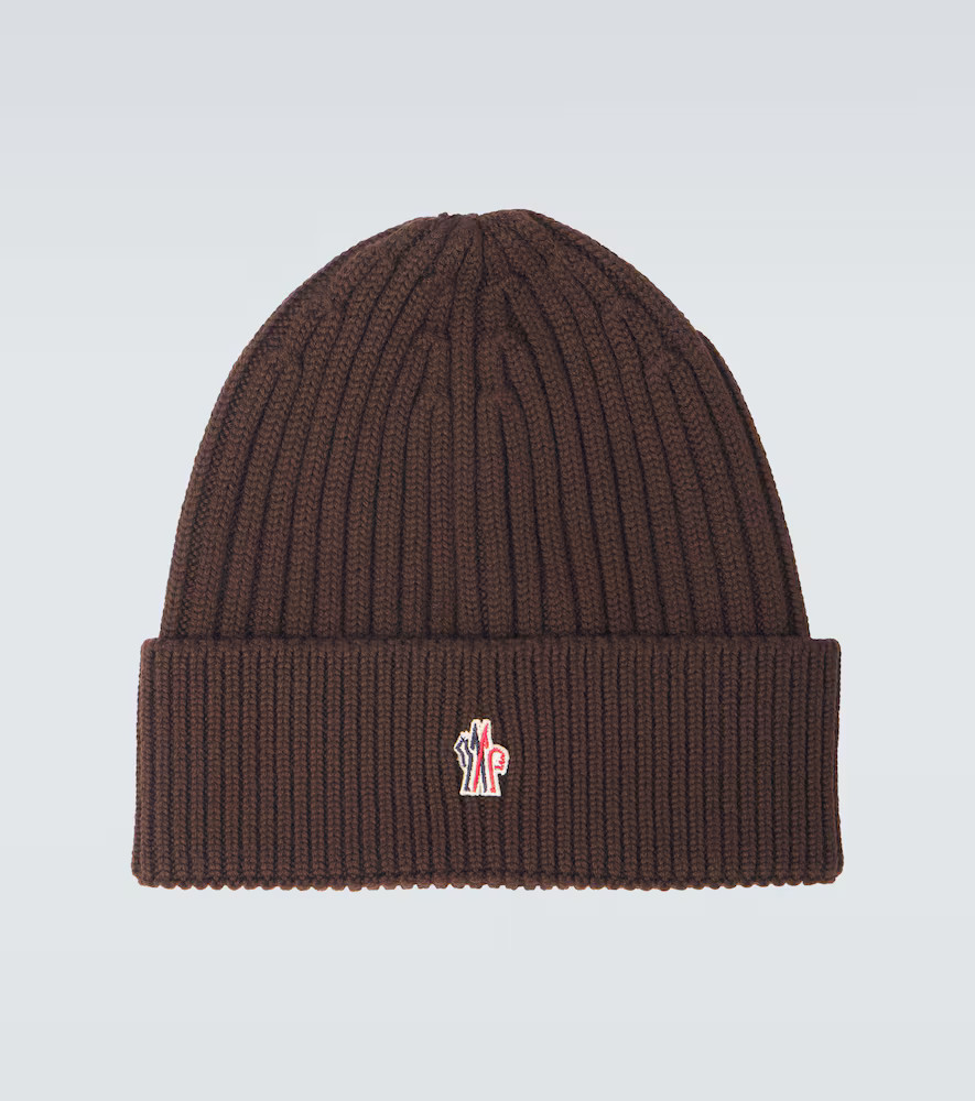 Moncler Grenoble Logo virgin wool beanie | Mytheresa (US/CA)