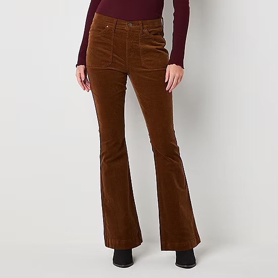 a.n.a Womens High Rise Flare Corduroy Pant | JCPenney