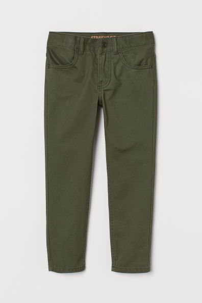 Regular Fit Twill Pants | H&M (US + CA)